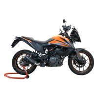 GPR auspuff kompatibel mit  Ktm Adventure 250 2020-2024, Furore Nero, Rennauspuff, mit Verbindungsrohren, Artikel ohne Genehmigung 