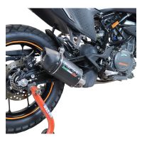 GPR auspuff kompatibel mit  Ktm Adventure 250 2020-2024, Furore Nero, Rennauspuff, mit Verbindungsrohren, Artikel ohne Genehmigung 