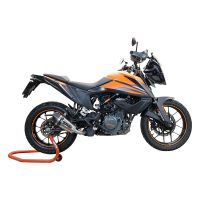 GPR auspuff kompatibel mit  Ktm Adventure 250 2020-2024, New Grand Prix Evo Titanium, Zugelassener legaler Slip-On-Auspuff mit Abe, einschließlich abnehmbarem DB-Killer und Verbindungsrohr 