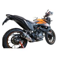 GPR auspuff kompatibel mit  Ktm Adventure 250 2020-2024, New Grand Prix Evo Titanium, Zugelassener legaler Slip-On-Auspuff mit Abe, einschließlich abnehmbarem DB-Killer und Verbindungsrohr 
