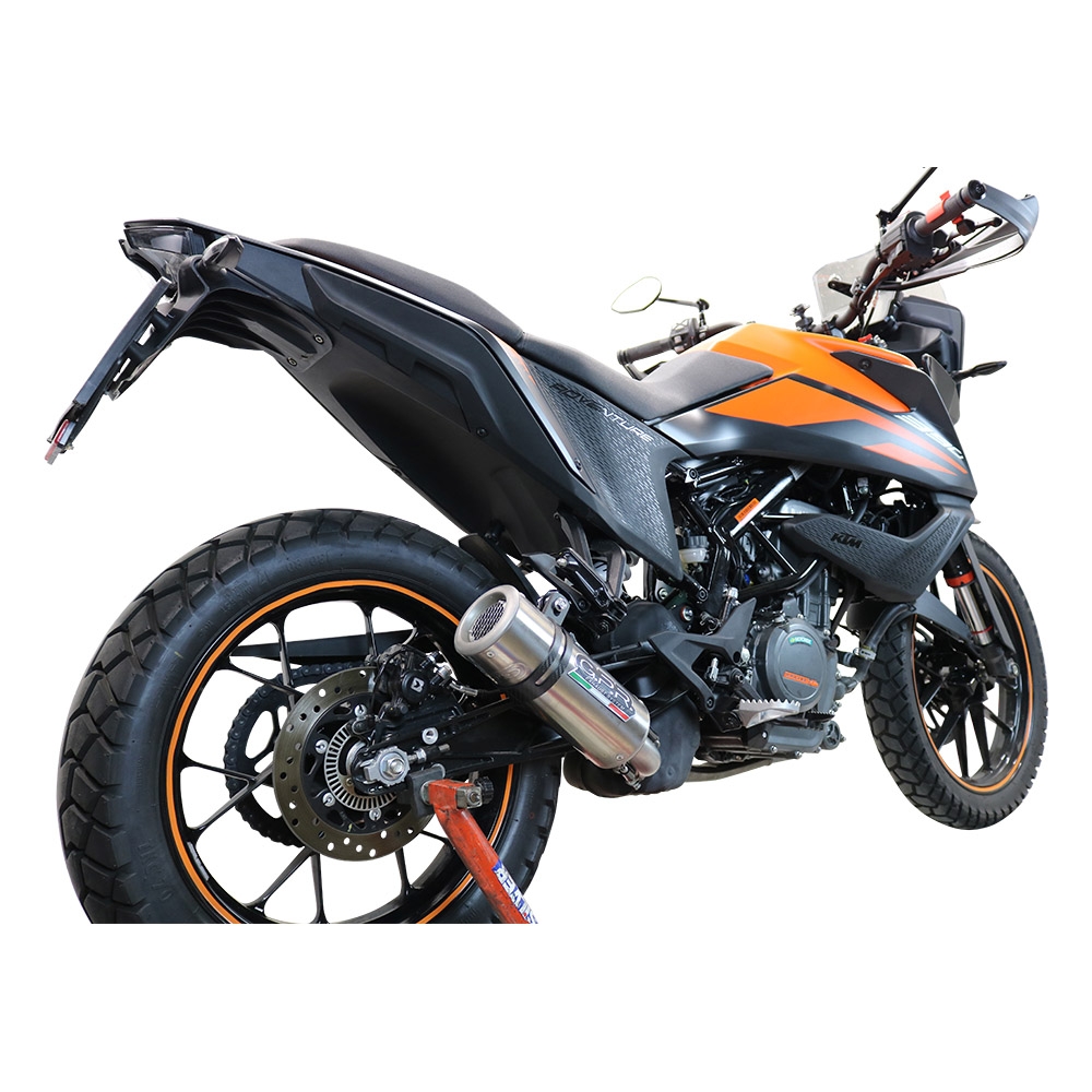 GPR auspuff kompatibel mit  Ktm Adventure 390 2020-2020, M3 Inox , Rennauspuff, mit Verbindungsrohren, Artikel ohne Genehmigung 