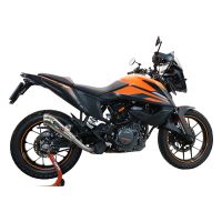 GPR auspuff kompatibel mit  Ktm Adventure 390 2020-2020, Powercone Evo, Zugelassener legaler Slip-On-Auspuff mit Abe, einschließlich abnehmbarem DB-Killer und Verbindungsrohr 