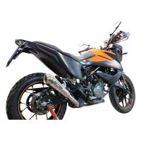 GPR auspuff kompatibel mit  Ktm Adventure 390 2020-2020, Powercone Evo, Zugelassener legaler Slip-On-Auspuff mit Abe, einschließlich abnehmbarem DB-Killer und Verbindungsrohr 
