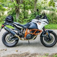 GPR auspuff kompatibel mit  Ktm Lc 8 Adventure 1090 2017-2020, Furore Nero, Rennauspuff, mit Verbindungsrohren, Artikel ohne Genehmigung 
