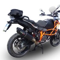 GPR auspuff kompatibel mit  Ktm LC 8 Super Adventure 1290 - S - R - T 2017-2020, Furore Nero, Rennauspuff, mit Verbindungsrohren, Artikel ohne Genehmigung 