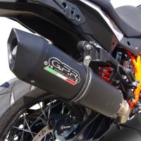 GPR auspuff kompatibel mit  Ktm LC 8 Super Adventure 1290 - S - R - T 2017-2020, Furore Nero, Rennauspuff, mit Verbindungsrohren, Artikel ohne Genehmigung 