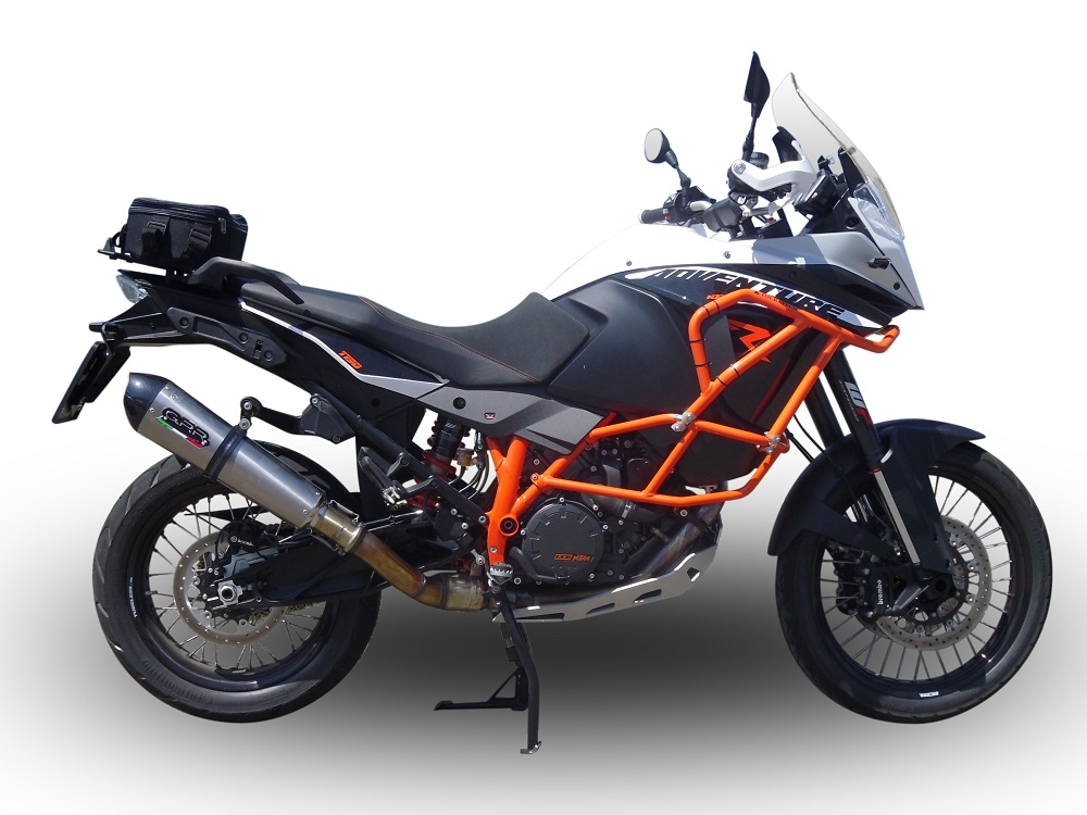 GPR auspuff kompatibel mit  Ktm Lc 8 Adventure 1190  2013-2016, New Grand Prix Evo Titanium, Rennauspuff, mit Verbindungsrohren, Artikel ohne Genehmigung 