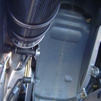 GPR auspuff kompatibel mit  Husqvarna TE 410 E  2005-2006, Furore Nero, Zugelassener legaler Mid-Full-Anlagenauspuff mit ABE, inklusive herausnehmbarem DB-Killer 