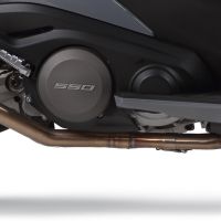GPR auspuff kompatibel mit  Kymco Ak 550 2017-2020, M3 Inox , Racing-Komplettsystem-Auspuff, einschließlich Krümmer und abnehmbarem DB-Killer 