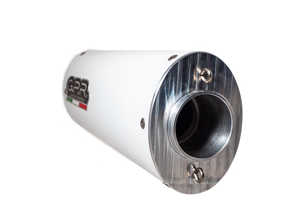 GPR auspuff kompatibel mit  Bmw R 1200 Gs -Adventure 2013-2013, Albus Ceramic, Zugelassener legaler Vollanlagenauspuff mit ABE, inklusive herausnehmbarem DB-Killer 