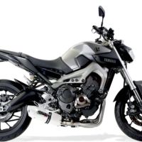 GPR auspuff kompatibel mit  Yamaha Mt-09 Tracer 900 2015-2016, Albus Ceramic, Homologierte auspuff mit verbindungsrohr und katalysator 