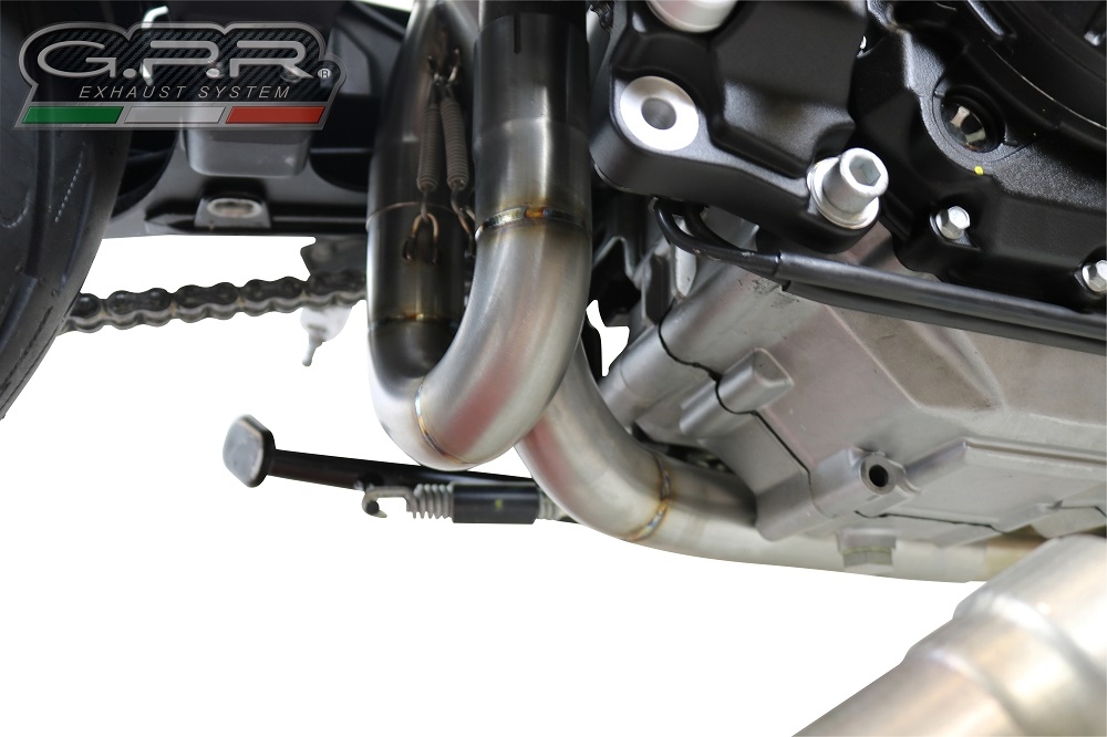 GPR auspuff kompatibel mit  Aprilia Shiver 900 2017-2020, Decatalizzatore, Decat Pipe, Katalysatorabscheider, artikel ohne Genehmigung 