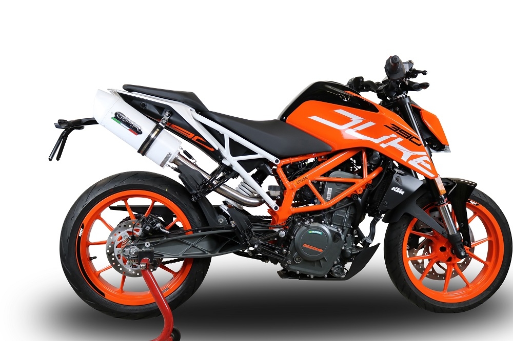 GPR auspuff kompatibel mit  Ktm Duke 390 2017-2020, Albus Evo4, Zugelassener legaler Slip-On-Auspuff mit ABE, inklusive abnehmbarem DB-Killer, Verbindungsrohr und Katalysator 