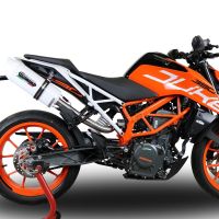 GPR auspuff kompatibel mit  Ktm Duke 390 2017-2020, Albus Evo4, Zugelassener legaler Slip-On-Auspuff mit ABE, inklusive abnehmbarem DB-Killer, Verbindungsrohr und Katalysator 