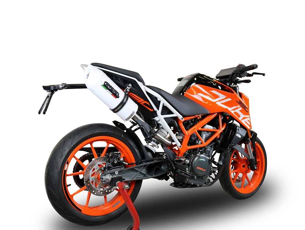 GPR auspuff kompatibel mit  Ktm Duke 390 2017-2020, Albus Evo4, Zugelassener legaler Slip-On-Auspuff mit ABE, inklusive abnehmbarem DB-Killer, Verbindungsrohr und Katalysator 