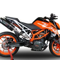 GPR auspuff kompatibel mit  Ktm Rc 390 2017-2020, Furore Evo4 Nero, Zugelassener legaler Slip-On-Auspuff mit Abe, einschließlich abnehmbarem DB-Killer,katakysator und Verbindungsrohr 