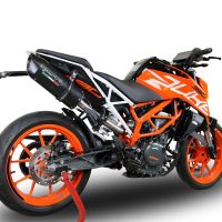GPR auspuff kompatibel mit  Ktm Rc 390 2017-2020, Furore Evo4 Nero, Zugelassener legaler Slip-On-Auspuff mit Abe, einschließlich abnehmbarem DB-Killer,katakysator und Verbindungsrohr 