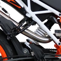 GPR auspuff kompatibel mit  Ktm Duke 250 2017-2020, Furore Evo4 Nero, Zugelassener legaler Slip-On-Auspuff mit Abe, einschließlich abnehmbarem DB-Killer,katakysator und Verbindungsrohr 