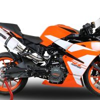 GPR auspuff kompatibel mit  Ktm Rc 125 2017-2020, Albus Evo4, Zugelassener legaler Slip-On-Auspuff mit ABE, inklusive abnehmbarem DB-Killer, Verbindungsrohr und Katalysator 