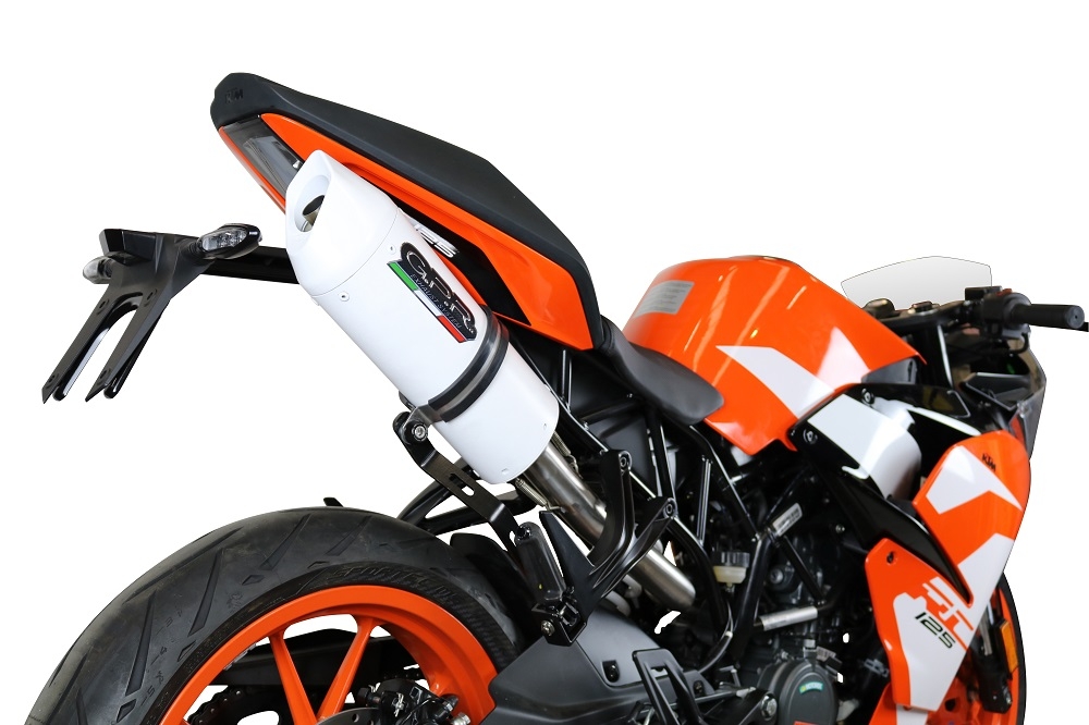 GPR auspuff kompatibel mit  Ktm Rc 125 2017-2020, Albus Evo4, Zugelassener legaler Slip-On-Auspuff mit ABE, inklusive abnehmbarem DB-Killer, Verbindungsrohr und Katalysator 