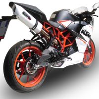 GPR auspuff kompatibel mit  Ktm Rc 390 2015-2016, Albus Ceramic, Zugelassener legaler Slip-On-Auspuff mit Abe, einschließlich abnehmbarem DB-Killer und Verbindungsrohr 