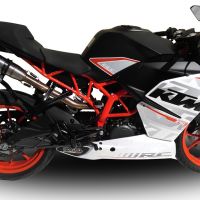 GPR auspuff kompatibel mit  Ktm Rc 390 2015-2016, Deeptone Inox, Rennauspuff, mit Verbindungsrohren, Artikel ohne Genehmigung 