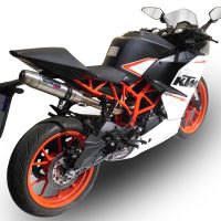 GPR auspuff kompatibel mit  Ktm Rc 390 2015-2016, Deeptone Inox, Rennauspuff, mit Verbindungsrohren, Artikel ohne Genehmigung 