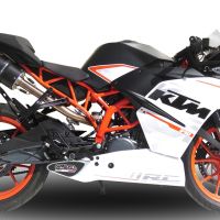 GPR auspuff kompatibel mit  Ktm Rc 390 2015-2016, Furore Nero, Rennauspuff, mit Verbindungsrohren, Artikel ohne Genehmigung 