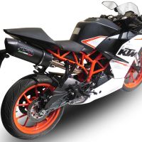 GPR auspuff kompatibel mit  Ktm Rc 390 2015-2016, Furore Nero, Rennauspuff, mit Verbindungsrohren, Artikel ohne Genehmigung 
