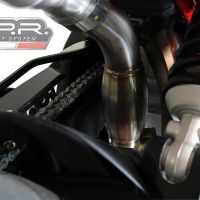 GPR auspuff kompatibel mit  Aprilia Dorsoduro 750  2008-2016, Decatalizzatore, Decat Pipe, Katalysatorabscheider, artikel ohne Genehmigung 