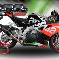 GPR auspuff kompatibel mit  Aprilia Rsv4 1100 Racing Factory 2019-2020, Furore Nero, Rennauspuff, mit Verbindungsrohren, Artikel ohne Genehmigung 