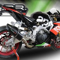 GPR auspuff kompatibel mit  Aprilia Rsv4 1100 Racing Factory 2019-2020, Furore Nero, Rennauspuff, mit Verbindungsrohren, Artikel ohne Genehmigung 