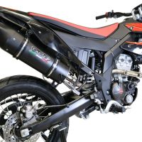 GPR auspuff kompatibel mit  Aprilia Sx 125 2018-2020, Furore Nero, Racing Slip-on, inkl. Verbindungsrohr, herausnehmbarem DB-Killer, ohne ABE 