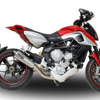 GPR auspuff kompatibel mit  Mv Agusta Rivale - Stradale 800 2014-2016, New Grand Prix Evo Titanium, Zugelassener legaler Slip-On-Auspuff mit Abe, einschließlich abnehmbarem DB-Killer und Verbindungsrohr 