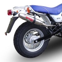 GPR auspuff kompatibel mit  Suzuki Rv 125 Van Van 2003-2017, Deeptone Inox, Rennauspuff, mit Verbindungsrohren, Artikel ohne Genehmigung 