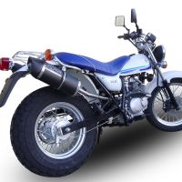GPR auspuff kompatibel mit  Suzuki Rv 125 Van Van 2003-2017, Furore Nero, Rennauspuff, mit Verbindungsrohren, Artikel ohne Genehmigung 