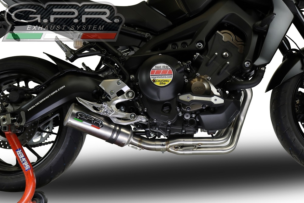 GPR auspuff kompatibel mit  Yamaha Mt-09 2014-2016, M3 Inox , Racing-Komplettsystem-Auspuff, einschließlich Krümmer und abnehmbarem DB-Killer 