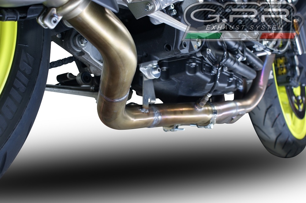 GPR auspuff kompatibel mit  Yamaha Mt-10 2016-2024, Decatalizzatore, Decat Pipe, Katalysatorabscheider, artikel ohne Genehmigung 