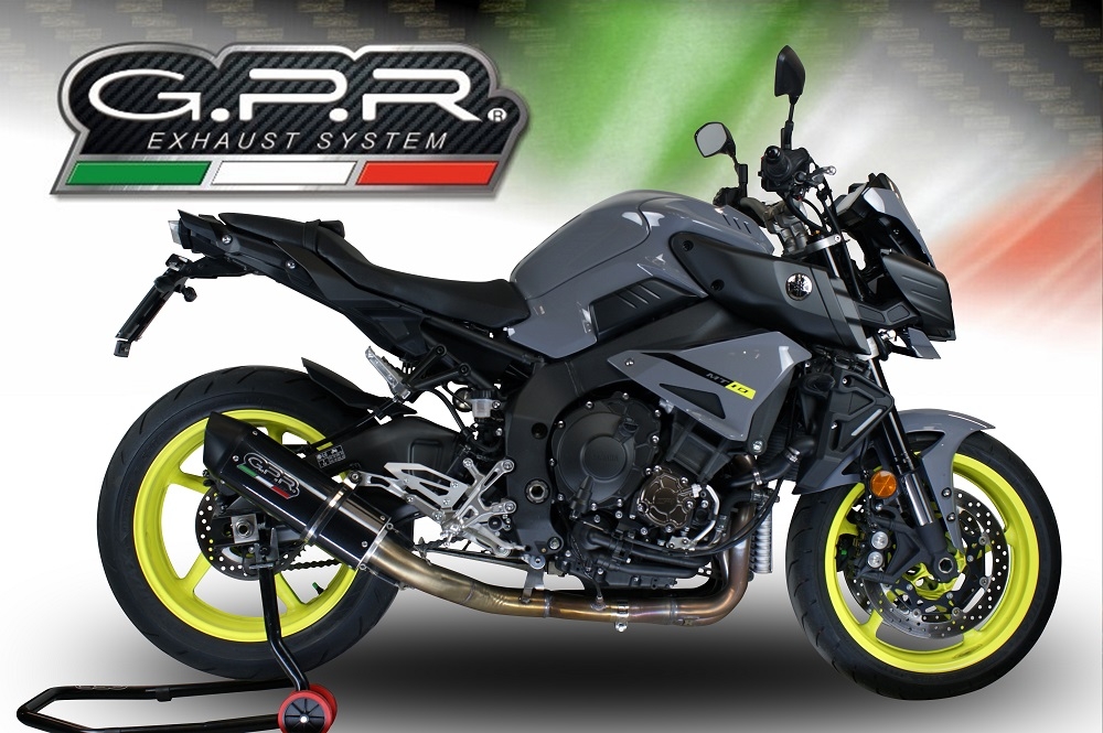 GPR auspuff kompatibel mit  Yamaha Mt-10 2016-2024, Furore Poppy, Decat Pipe, Katalysatorabscheider, artikel ohne Genehmigung 
