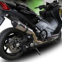 GPR auspuff kompatibel mit  Yamaha T-Max 560 2020-2021, New Grand Prix Evo Titanium, Homologierte auspuff mit verbindungsrohr und katalysator 