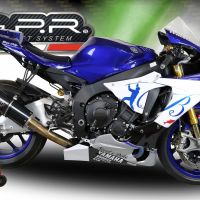 GPR auspuff kompatibel mit  Yamaha Yzf R1-R1-M 2020-2025, Furore Nero, Decat Pipe, Katalysatorabscheider, artikel ohne Genehmigung 