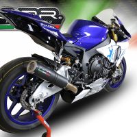 GPR auspuff kompatibel mit  Yamaha Yzf R1-R1-M 2020-2025, M3 Black Titanium, Decat Pipe, Katalysatorabscheider, artikel ohne Genehmigung 