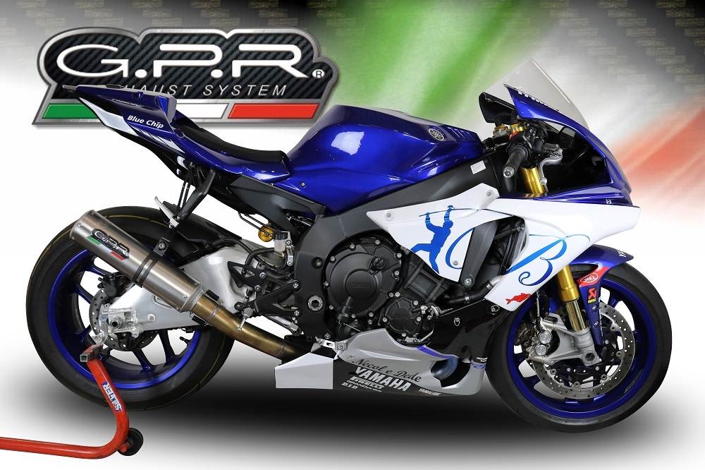 GPR auspuff kompatibel mit  Yamaha Yzf R1-R1-M 2020-2025, M3 Inox , Decat Pipe, Katalysatorabscheider, artikel ohne Genehmigung 