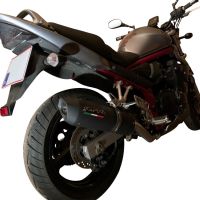 GPR auspuff kompatibel mit  Suzuki Gsf 1200 Bandit - S  2005-2006, Furore Nero, Zugelassener legaler Slip-On-Auspuff mit ABE, inklusive abnehmbarem DB-Killer, Verbindungsrohr und Katalysator 
