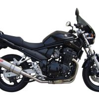 GPR auspuff kompatibel mit  Suzuki Gsf 1200 Bandit - S 1997-2004, Trioval, Zugelassener legaler Slip-On-Auspuff mit Abe, einschließlich abnehmbarem DB-Killer und Verbindungsrohr 
