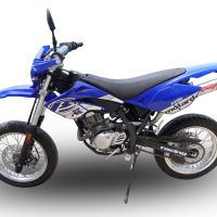 GPR auspuff kompatibel mit  Beta RR 125 Enduro Ac 4t 2005-2009, Deeptone Inox, Zugelassener legaler Slip-On-Auspuff mit Abe, einschließlich abnehmbarem DB-Killer und Verbindungsrohr 