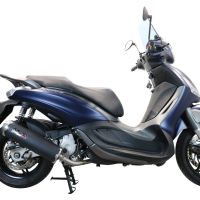 GPR auspuff kompatibel mit  Piaggio Beverly 350  2016-2020, Evo4 Road, Homologierte auspuff mit verbindungsrohr und katalysator 