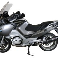 GPR auspuff kompatibel mit  Bmw R 1200 Rt 2009-2013, Furore Nero, Zugelassener legaler Slip-On-Auspuff mit Abe, einschließlich abnehmbarem DB-Killer und Verbindungsrohr 