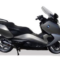 GPR auspuff kompatibel mit  Bmw C 650 Gt 2012-2015, New Grand Prix Evo Titanium, Zugelassener legaler Slip-On-Auspuff mit Abe, einschließlich abnehmbarem DB-Killer und Verbindungsrohr 
