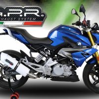 GPR auspuff kompatibel mit  Bmw G 310 R 2017-2021, Albus Evo4, Homologierte auspuff mit verbindungsrohr und katalysator 